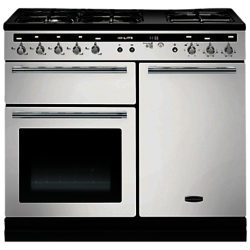 Rangemaster Hi-LITE 100 Dual Fuel Range Cooker White